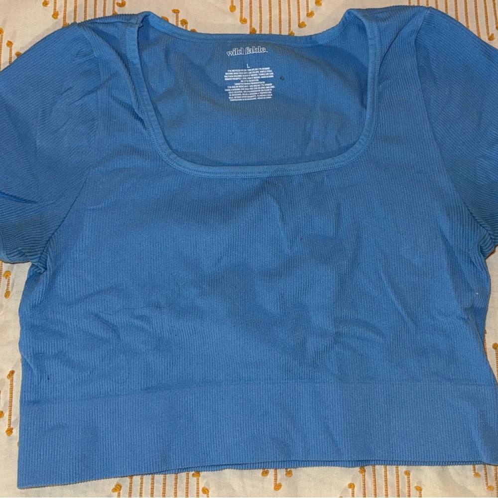 Wild Fable Vibrant Blue Crop Top